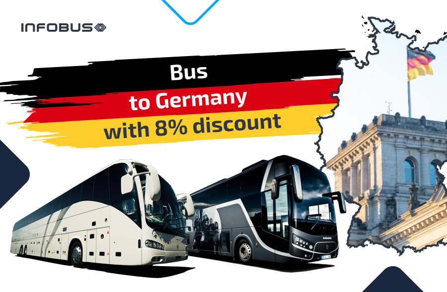 Bus to Germany with 8% discount!